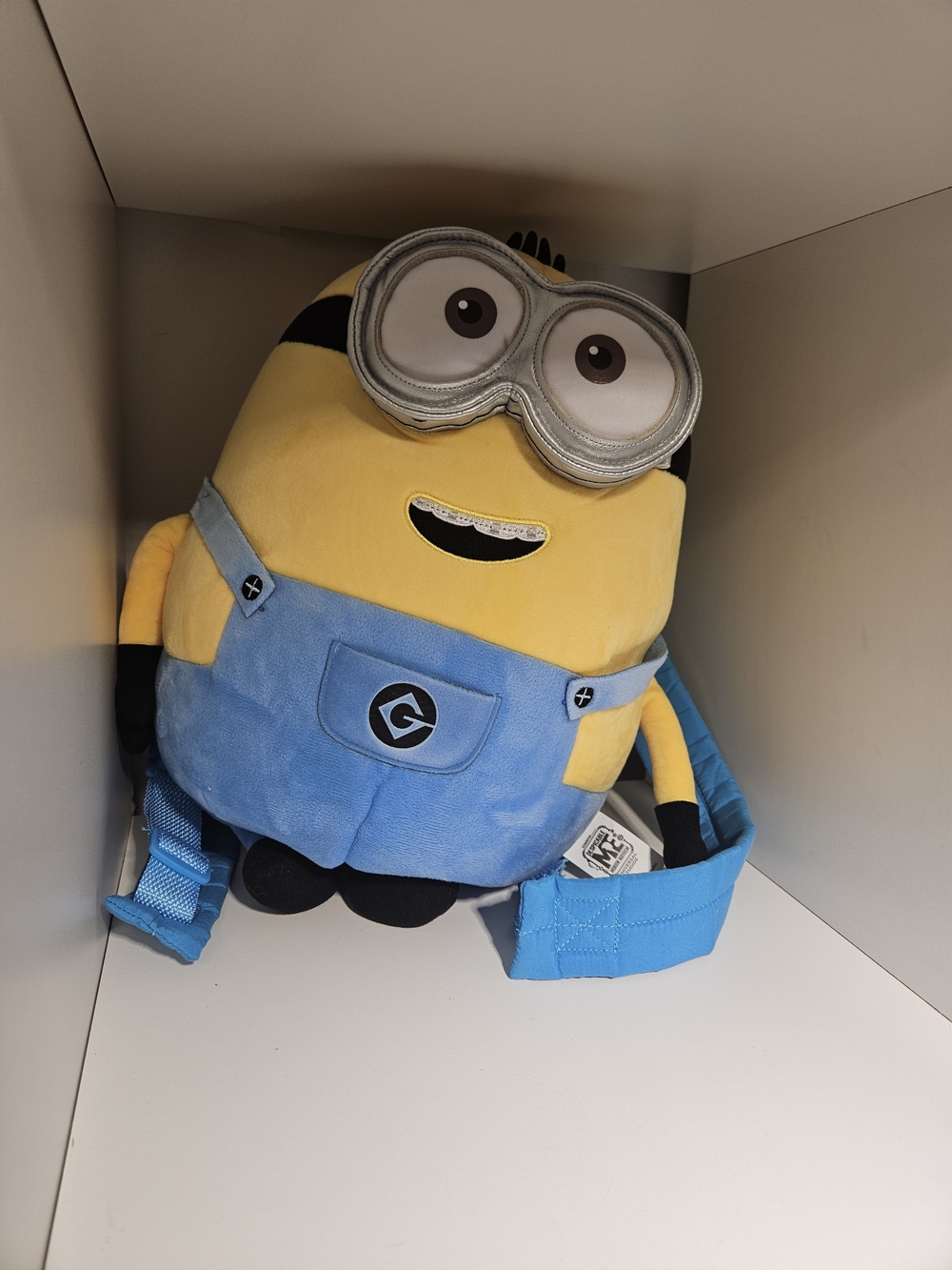 Minions Plush Kids Backpack - Yellow & Blue